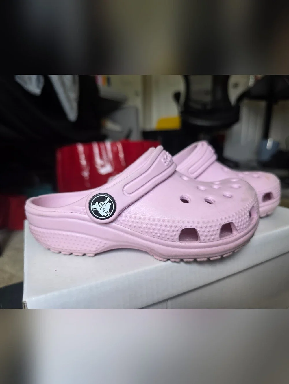Kids Pink Crocs - 9K